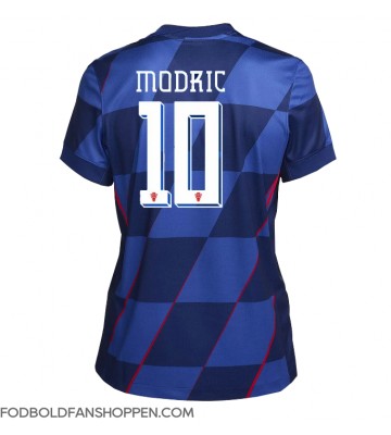 Kroatien Luka Modric #10 Udebanetrøje Dame EM 2024 Kortærmet